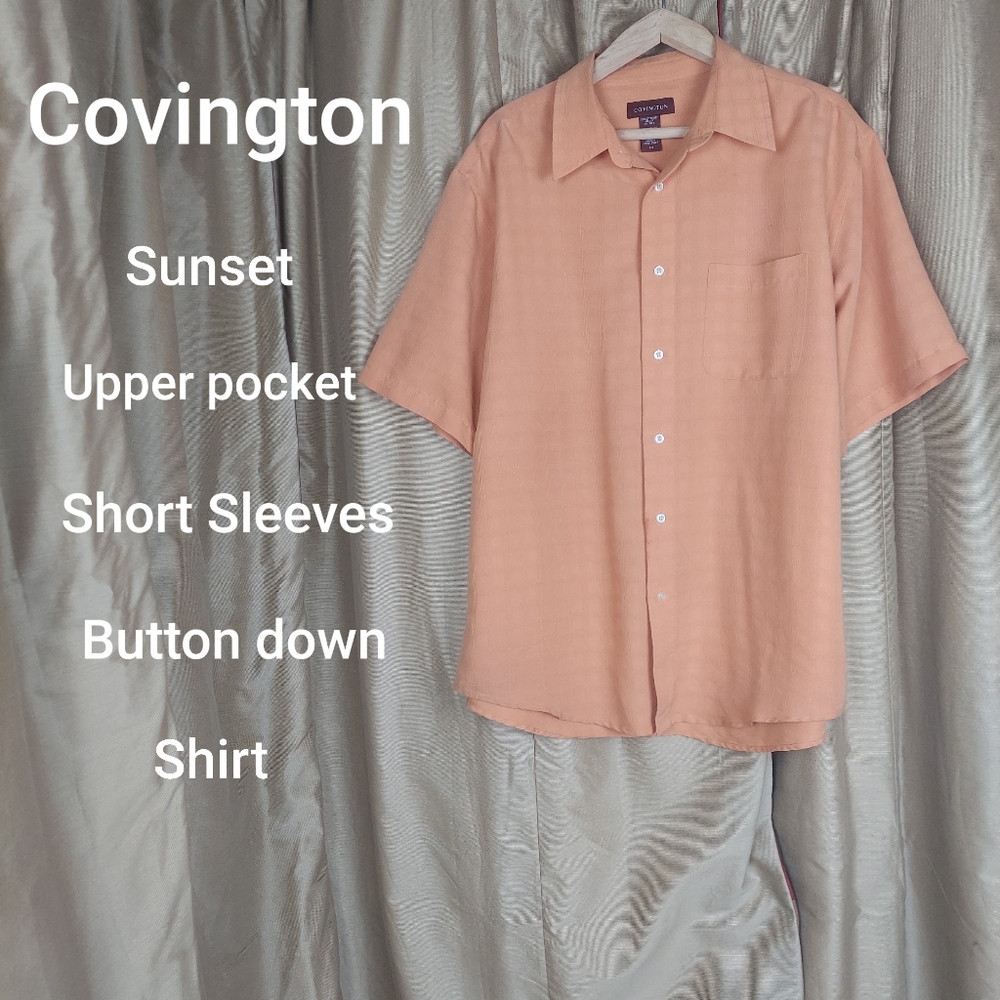 Covington sunset button down shirt size L